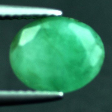 2.74 CTS~Rich Green NATURAL Emerald : STONE NAME : EMERALD LOT NO : EM- 4387 , Quantity: 1PCS , WEIGHT CTS : 2.74 CTS , SIZE : 9.9X8.1X5.5 MM , COLOR : GREEN , SHAPE : OVAL , ORIGIN : COLOMBIA , LUSTER : MARVELOUS , HARDNESS : 7.5 , TREAT