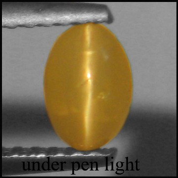 0.80cts~Natural sharp eye Chrysoberyl Cats eye: STONE NAME : Chrysoberyl Cat's eye , LOT NO : CE496C -66 (1450) , Quantity: 1PCS , WEIGHT CTS : 0.80CTS , SIZE : 6 X 4.6 X 2.8 MM , COLOR : COLOR CHANGE , SHAPE : OVAL , CLARITY : VVS , ORIGIN : INDIA
