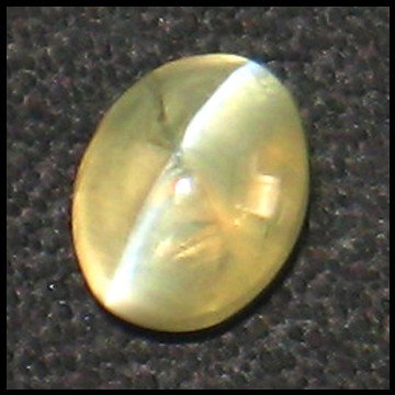 1.07cts~Natural sharp eye Chrysoberyl Cats eye: STONE NAME : Chrysoberyl Cat's eye , LOT NO : CE496C- 75 (1762) , Quantity: 1PCS , WEIGHT CTS : 1.07CTS , SIZE : 5.4 X 4.3 X 4.1 MM , COLOR : COLOR CHANGE , SHAPE : OVAL , CLARITY : VVS , ORIGIN : IND
