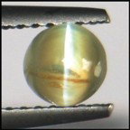 0.94cts~Natural sharp eye Chrysoberyl Cats eye : STONE NAME : Chrysoberyl Cat's eye , LOT NO : CE496C - (1409) , Quantity: 1PCS , WEIGHT CTS : 0.94 CTS , SIZE : 4.7 X 3.9 MM , COLOR : COLOR CHANGE , SHAPE : ROUND , CLARITY : VVS , ORIGIN : INDIA , L