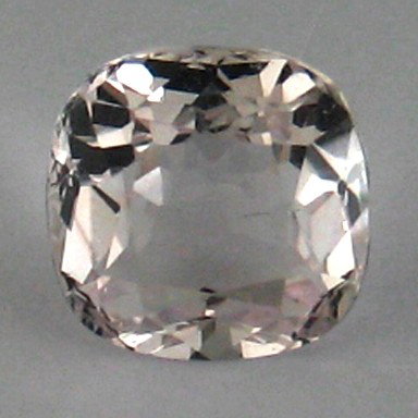 4.79 ct ~ NATURAL RARE MORGANITE ~flawless : STONE NAME :MORGANITE , LOT NO : KZ0125 - 50(4890) , Quantity: 1PCS , WEIGHT CTS : 4.79 CTS , SIZE : 10.4X10.3X6.8 MM . COLOR : PINK , SHAPE : CUSHION , CLARITY : VVS , ORIGIN : BRAZIL , LUSTER : MARV