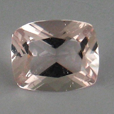 4.19 ct ~ NATURAL RARE MORGANITE ~flawless : STONE NAME :MORGANITE , LOT NO : KZ0125 - 80(4985) , Quantity: 1PCS , WEIGHT CTS : 4.19 CTS , SIZE : 9.4x11.5x6.2 MM . COLOR : PINK , SHAPE : CUSHION , CLARITY : VVS , ORIGIN : BRAZIL , LUSTER : MARVE