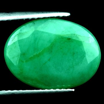 5.96 CTS~Rich Green NATURAL Emerald: STONE NAME : EMERALD LOT NO : EM- 7867, Quantity: 1PCS , WEIGHT CTS :5.96 CTS , SIZE : 14.8x11x4.8 MM , COLOR : GREEN , SHAPE : OVAL , ORIGIN : COLOMBIA , LUSTER : MARVELOUS , HARDNESS : 7.5 , TREATME