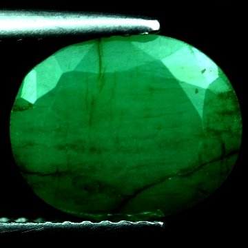 3.19 CTS~Rich Green NATURAL Emerald: STONE NAME : EMERALD LOT NO : EM- 7925, Quantity: 1PCS , WEIGHT CTS :3.19 CTS , SIZE : 10.4x8.5x4.8 MM , COLOR : GREEN , SHAPE : OVAL , ORIGIN : COLOMBIA , LUSTER : MARVELOUS , HARDNESS : 7.5 , TREATM