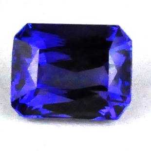 3.03 cts~UNHEAT Natural Tanzanite-flowless: STONE NAME : Tanzanite , LOT NO :TK2 3070 , Quantity: 1PCS , WEIGHT CTS : 3.03 CTS , SIZE : 8.9X7.2X5.5 MM. , COLOR : blue , SHAPE : CUSHION , CLARITY : IF , ORIGIN :TANZANIA , LUSTER : MARVELOUS , HA