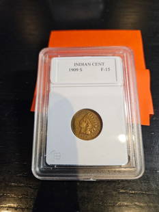 1909S INDIAN HEAD CENT F-15: 1909S INDIAN HEAD CENT F-15