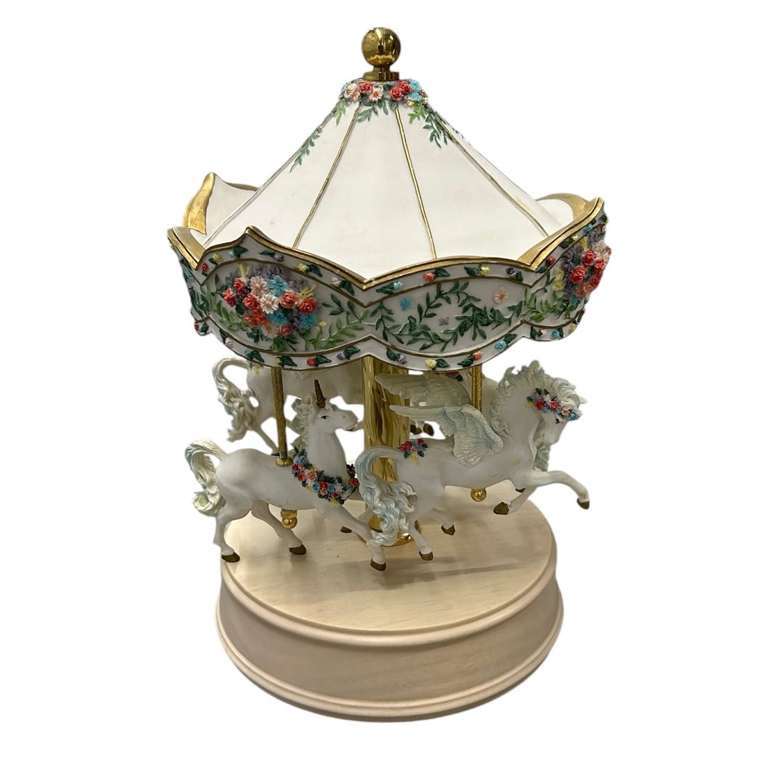 The San Francisco Music Box Company Heritage 4 Horse Carousel. (1 of 5)