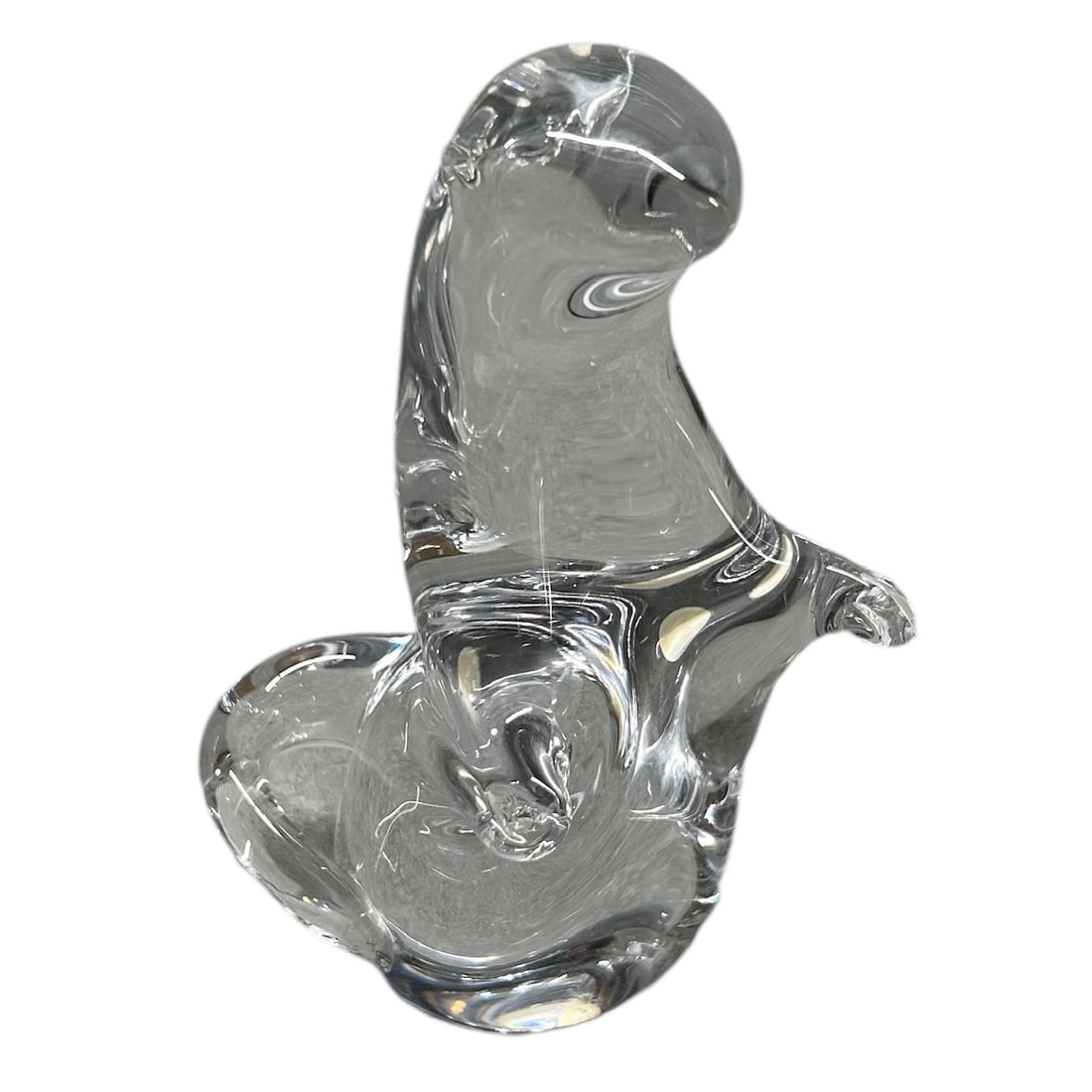 England Wedgewood Glass Standing Otter Paperweight or Figurine: England Wedgewood Glass Standing Otter Paperweight or Figurine - No chips. - Size: 6.5 H x 4" W x 5" D