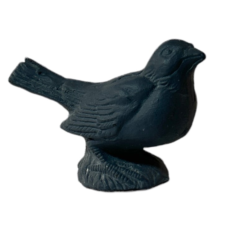 Vintage Black Crow Cast Iron Paperweight or Doorstop (1 of 7)