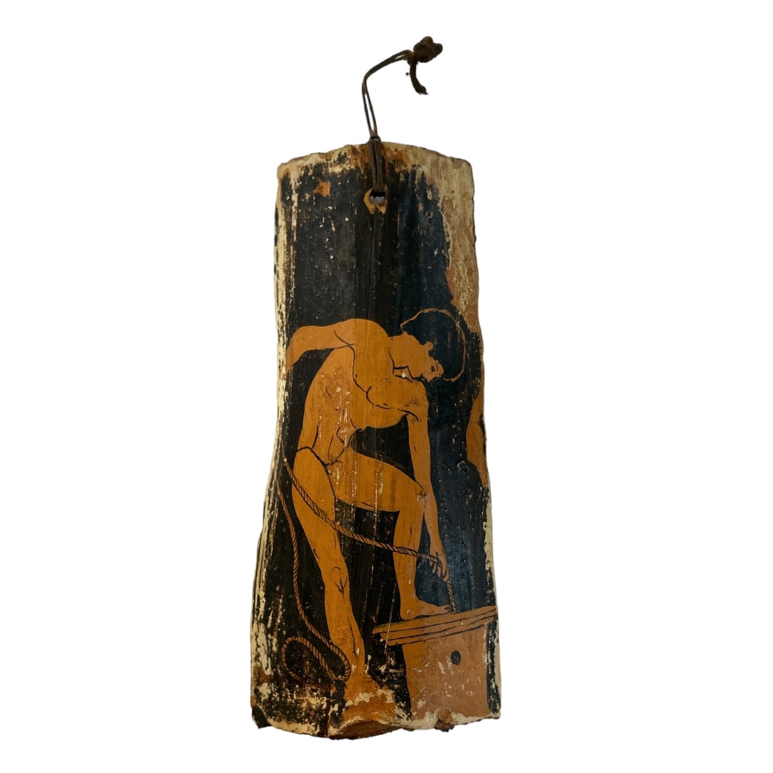 Greek Attic Red Pottery Featuring Athlete Wall Hanging (1 of 10)