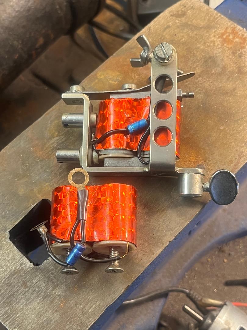 H.P. Bruckner Vintage Coil Tattoo Machine - Extra Set Coils (1 of 3)