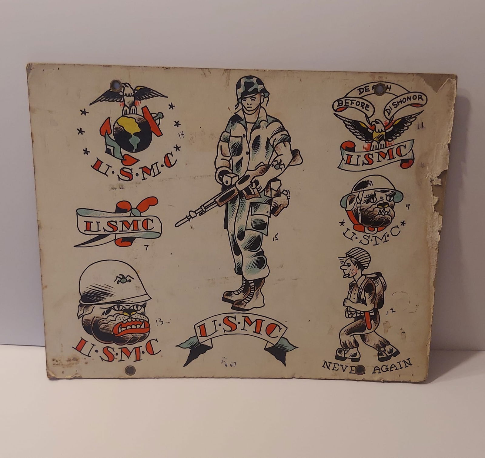 Vintage Tattoo Flash 1970`s Artist Unknown (1 of 1)