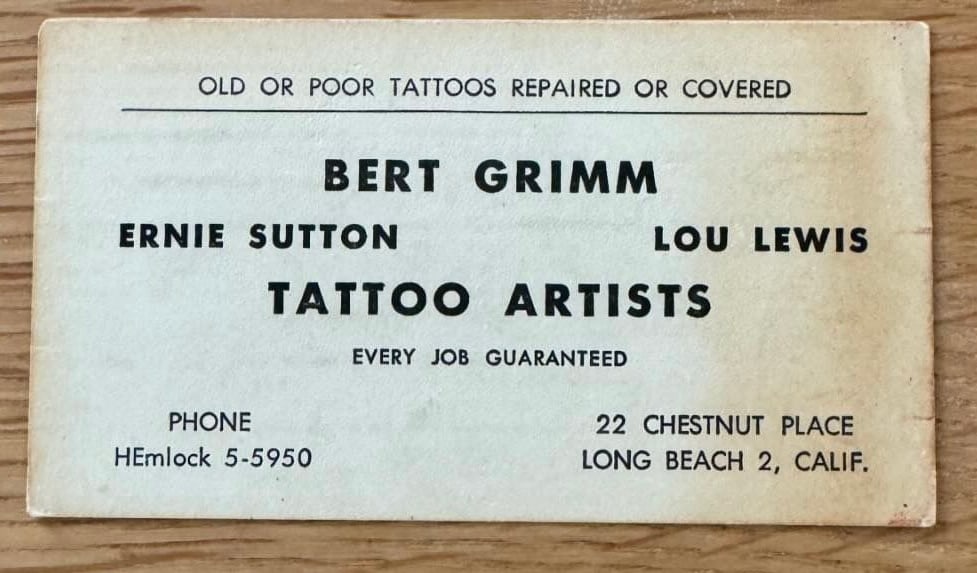 Bert Grimm  Tattoo Artist Business Card (1 of 1)