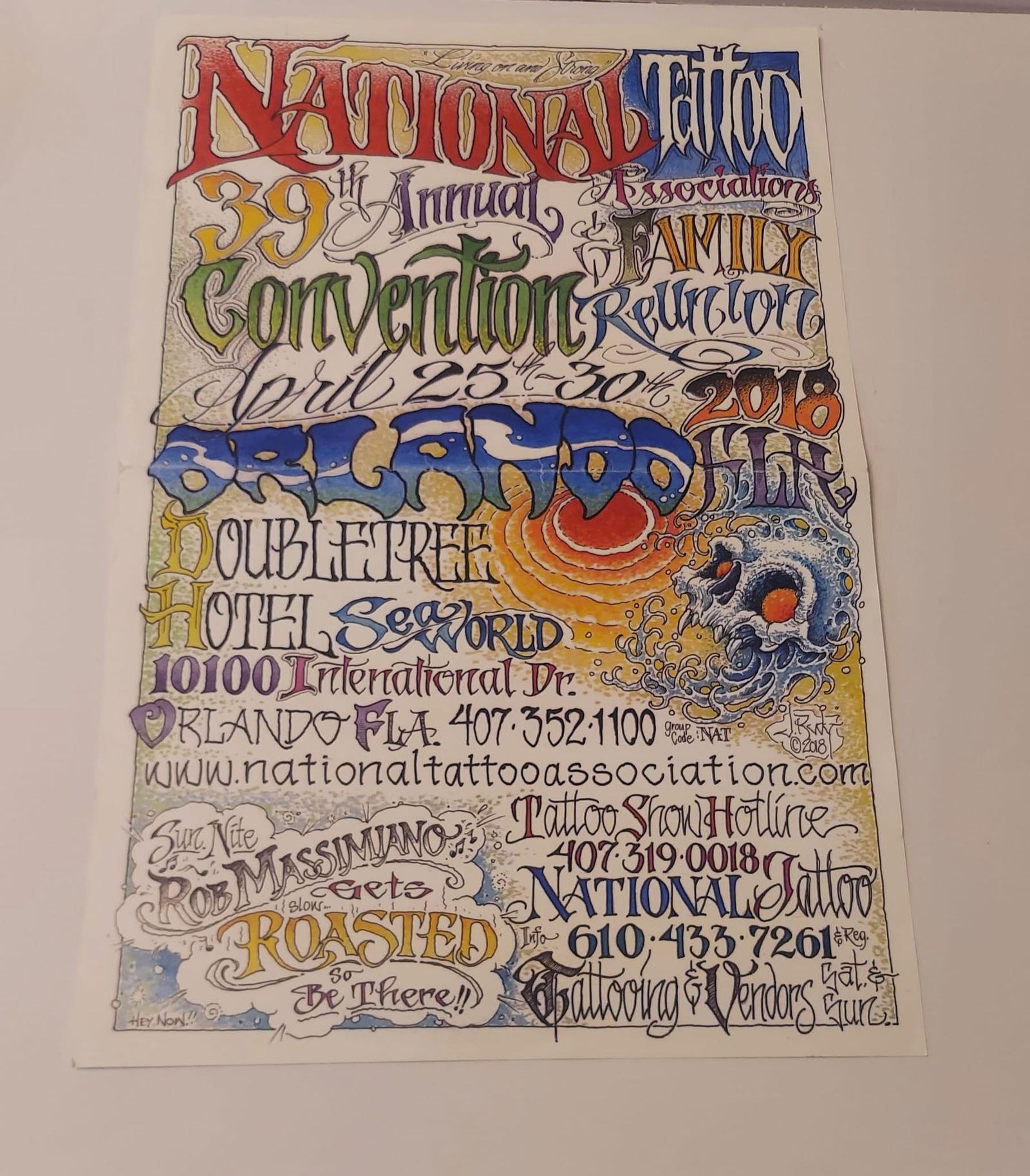 National Tattoo Association 2018 | Orlando Tattoo Convention | Poster | Jack Rudy Tattoo Artist (1 of 1)