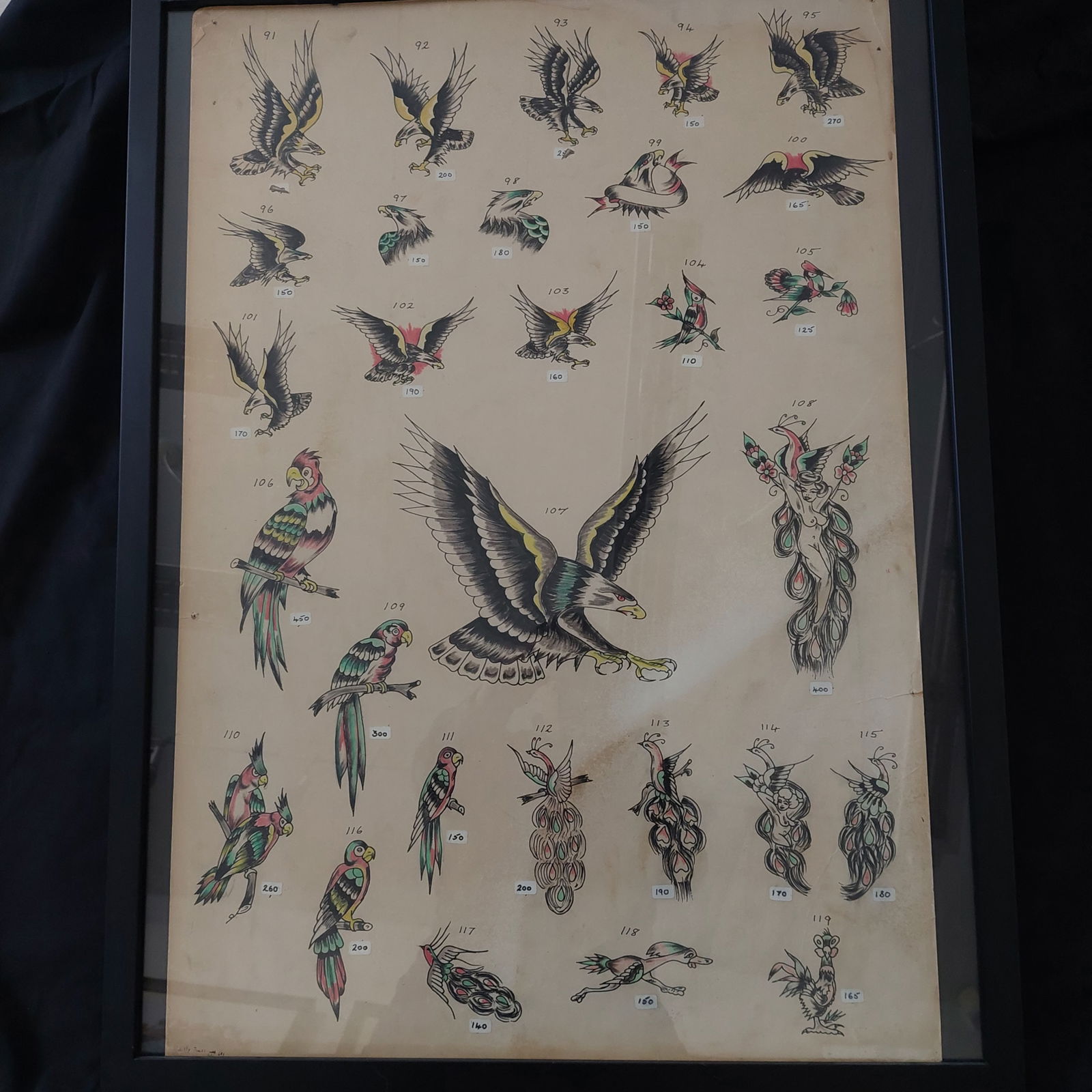 Tattoo Flash | Tattoo Artists Mick Bloor  / Billy Jones | UK | early 1970’s | Bird Tattoo Designs (1 of 6)