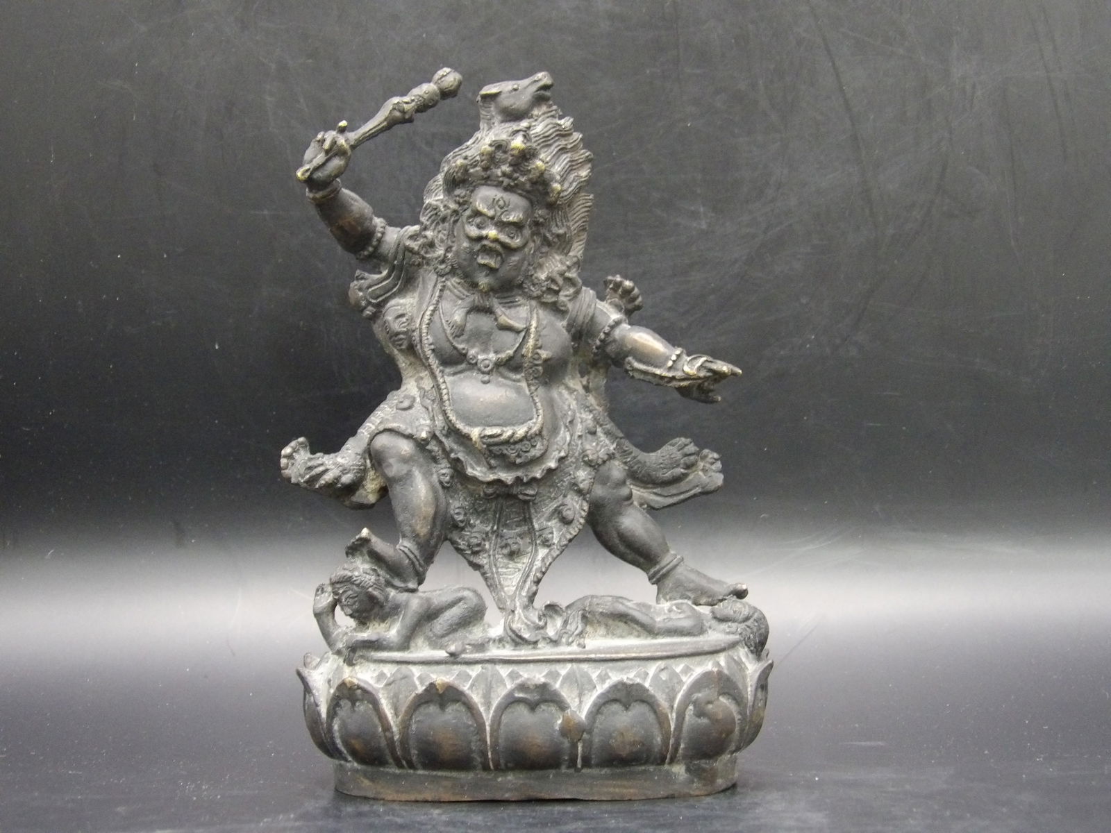 Tibetan 19th Century Bronze Buddha Statue 5.8 inches height (1 of 8)