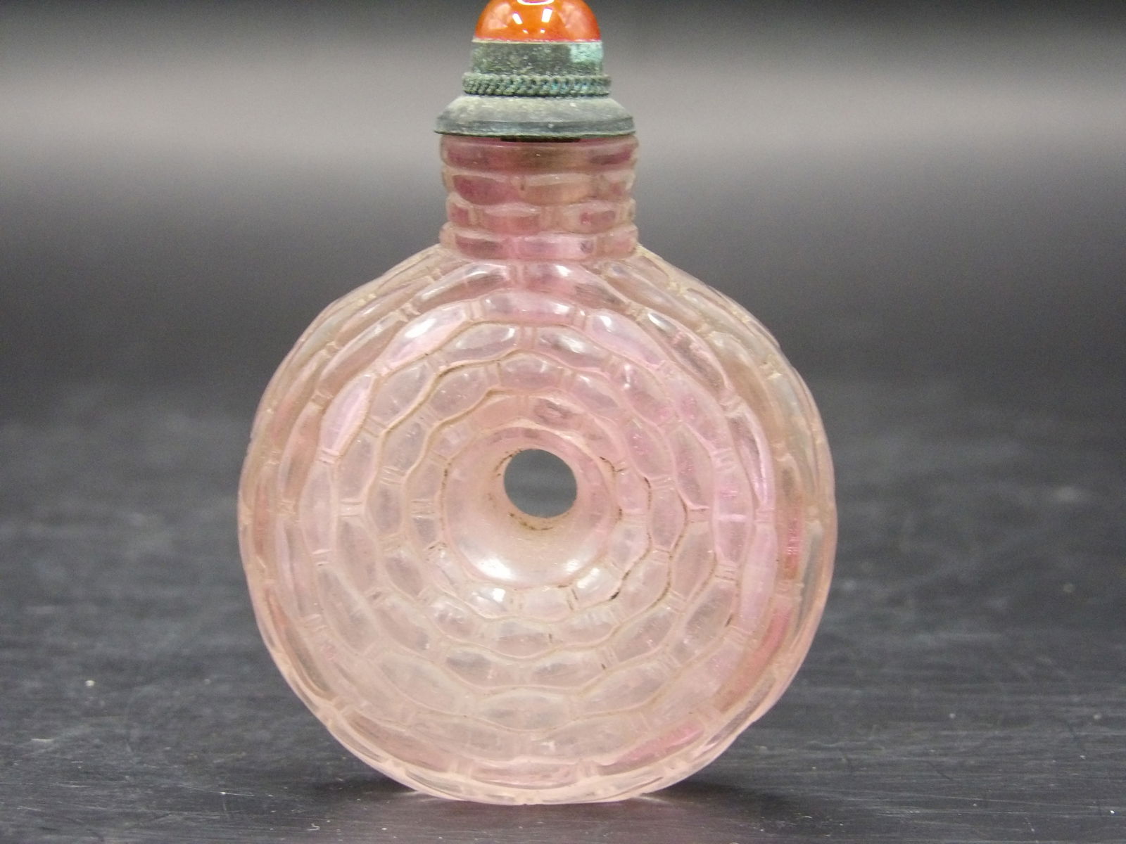 Qing Dynasty Pink Glass Snuff Bottle (1 of 5)