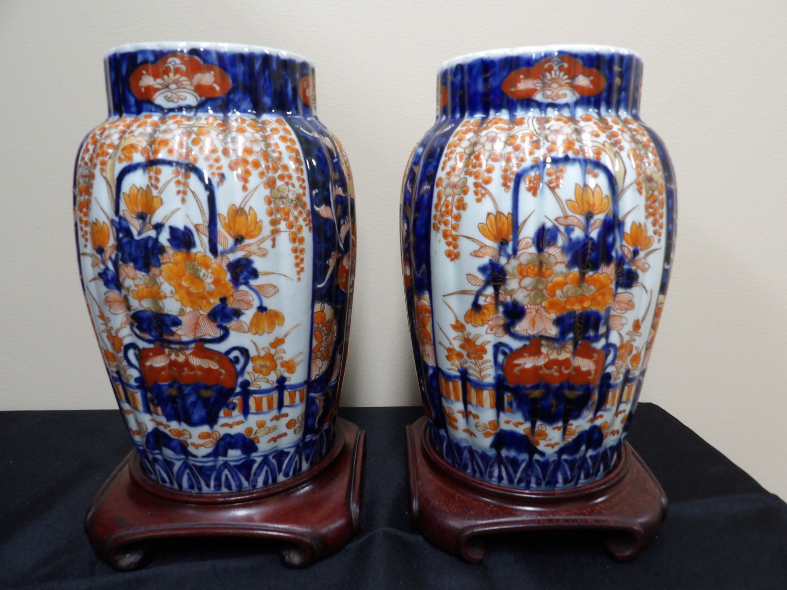 Rare Antique Japanese 19th Century Imari Porcelain Vases (1 of 6)