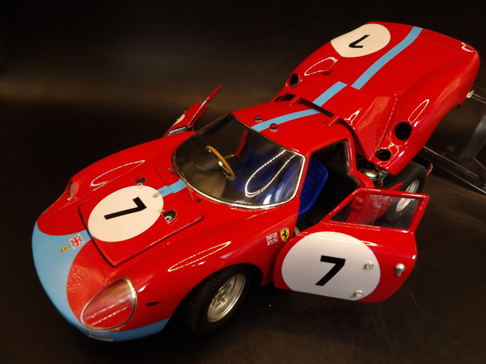 Ferrari 250 LM Marked 7: 9 inches length.