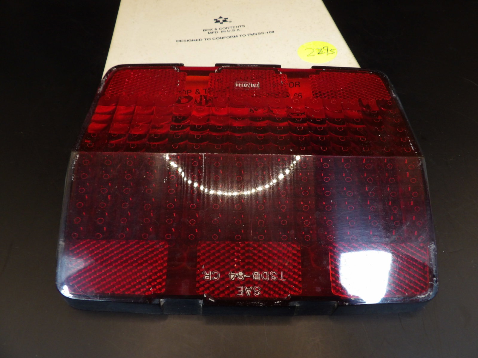 Ford Mustang Stop & Tail Lamp Lens 1965-1966: In original box.