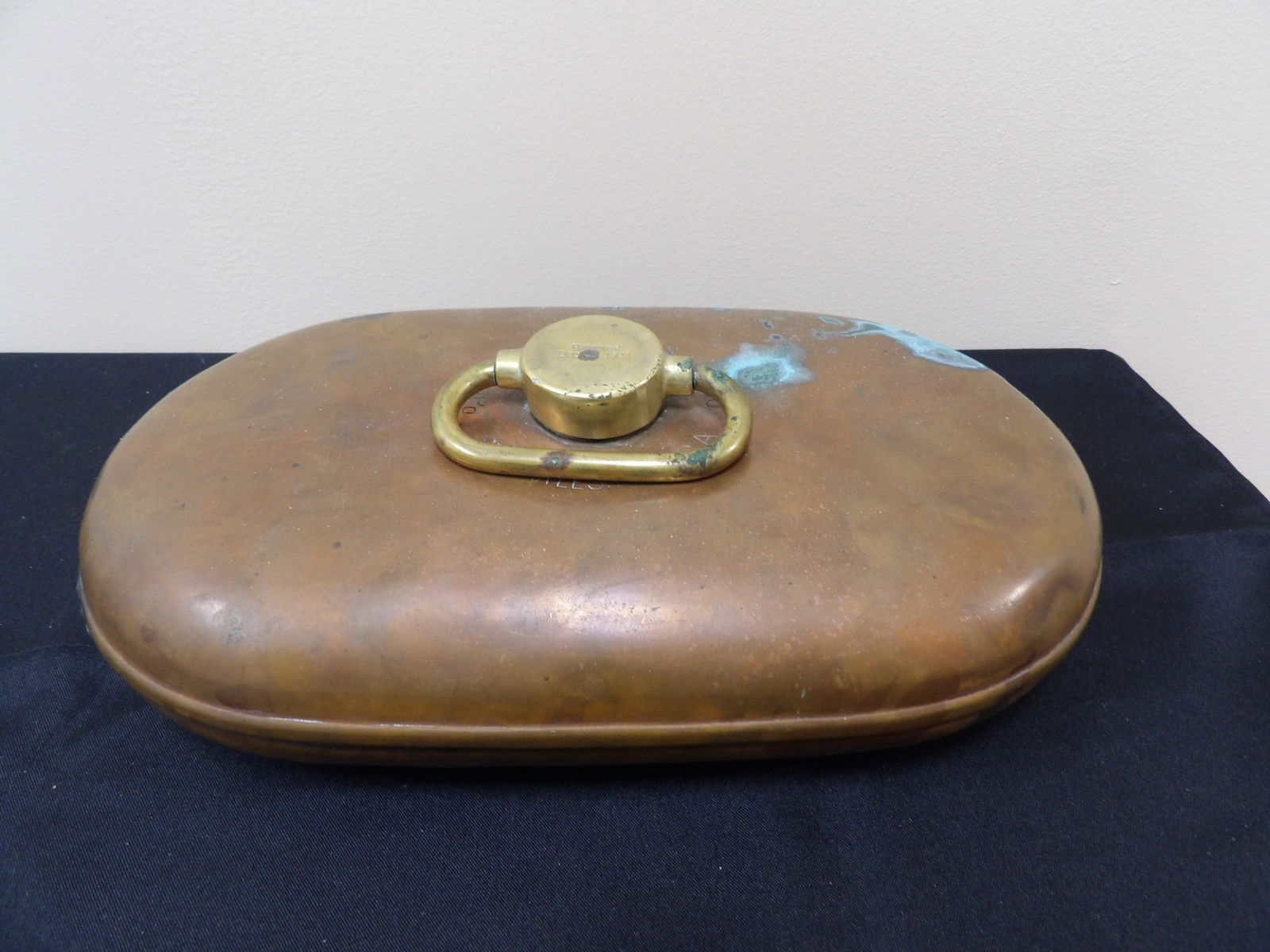 Antique Brass/Copper Bed Warmer Patented 1911 Stamped (1 of 5)