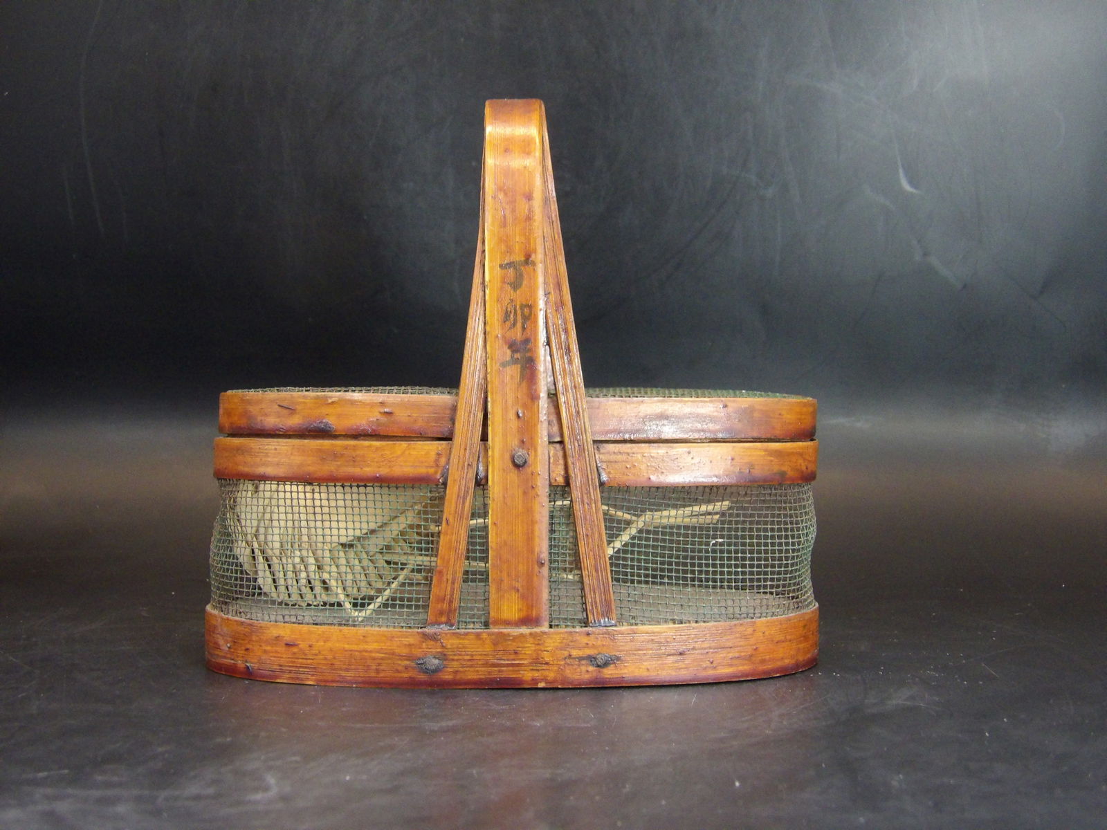 Antique Chinese Bamboo Cricket Box Signed (1 of 6)