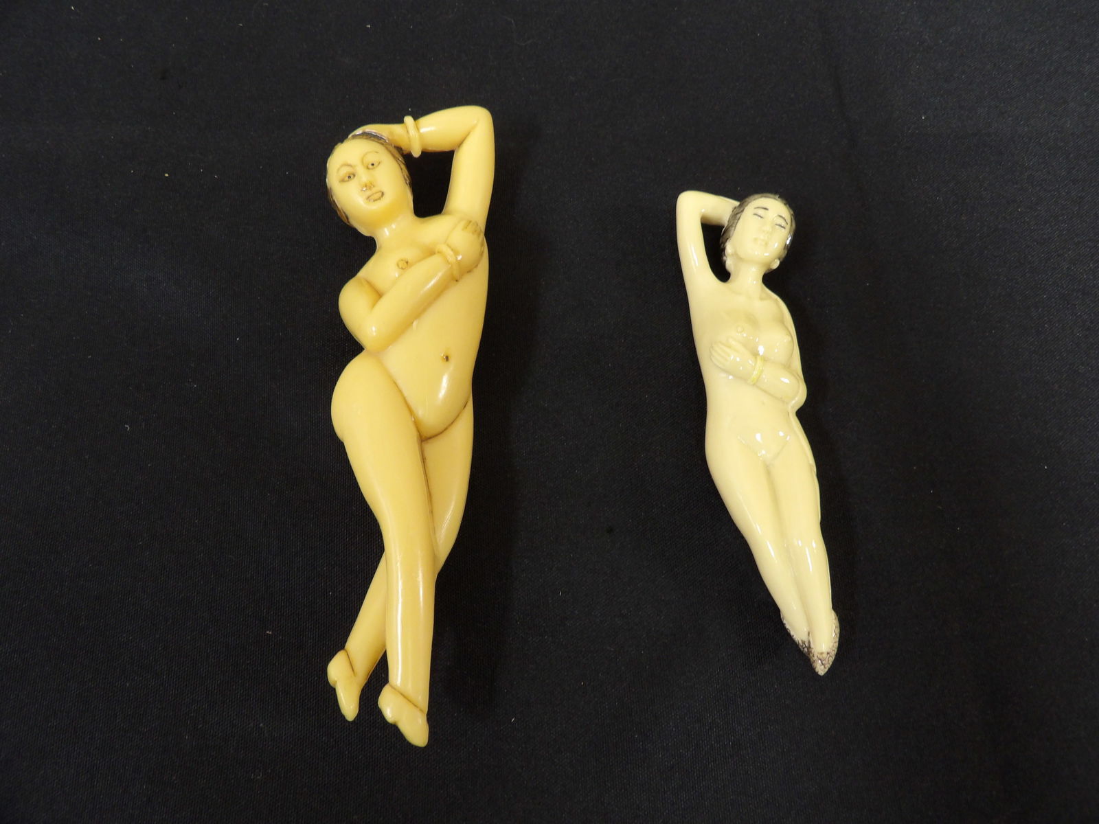 Chinese medical doctor's lady bakelite dolls lot of 2 (1 of 3)