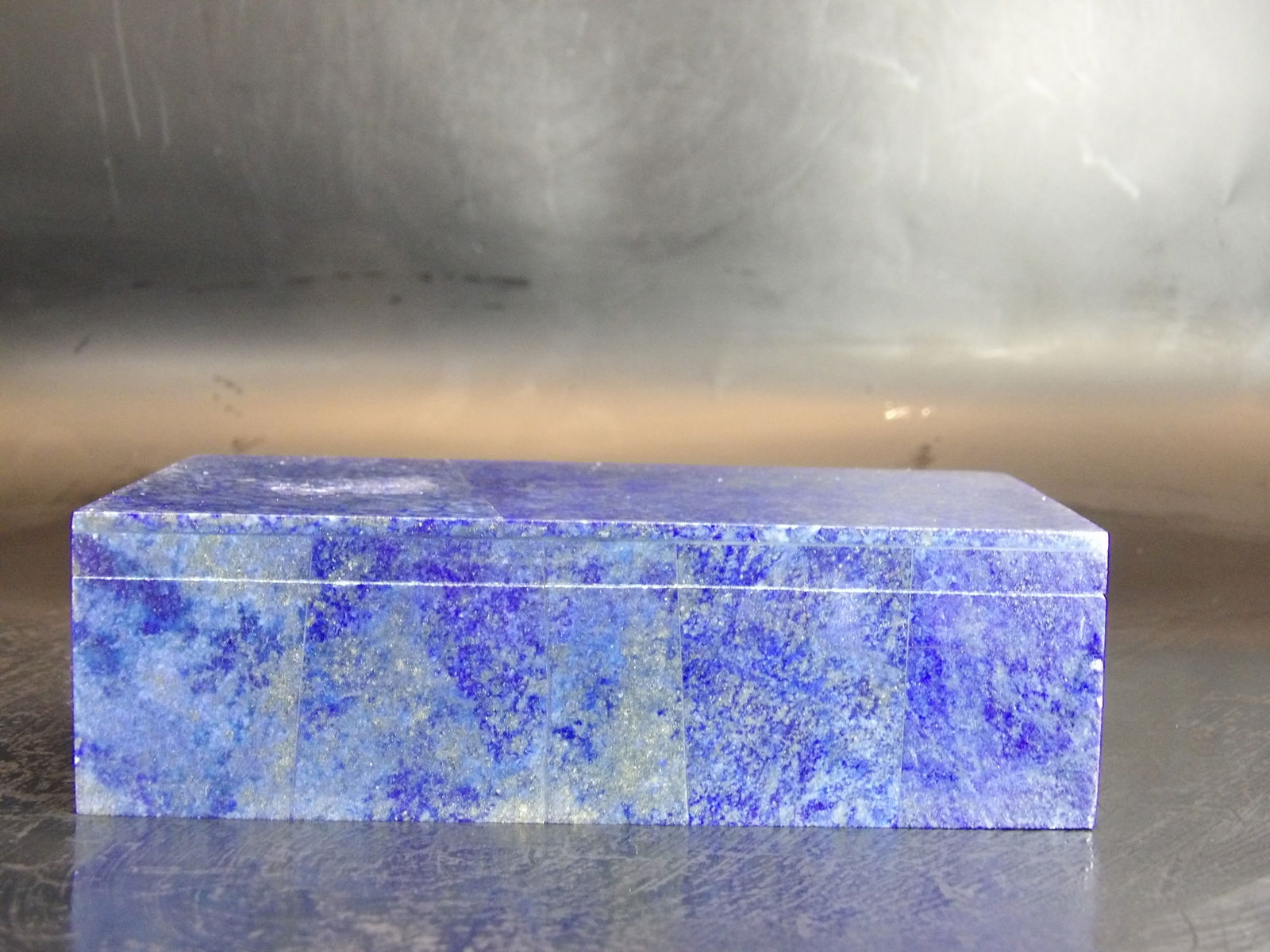Chinese Lapis Lazuli Covered Jewelry Box (1 of 5)