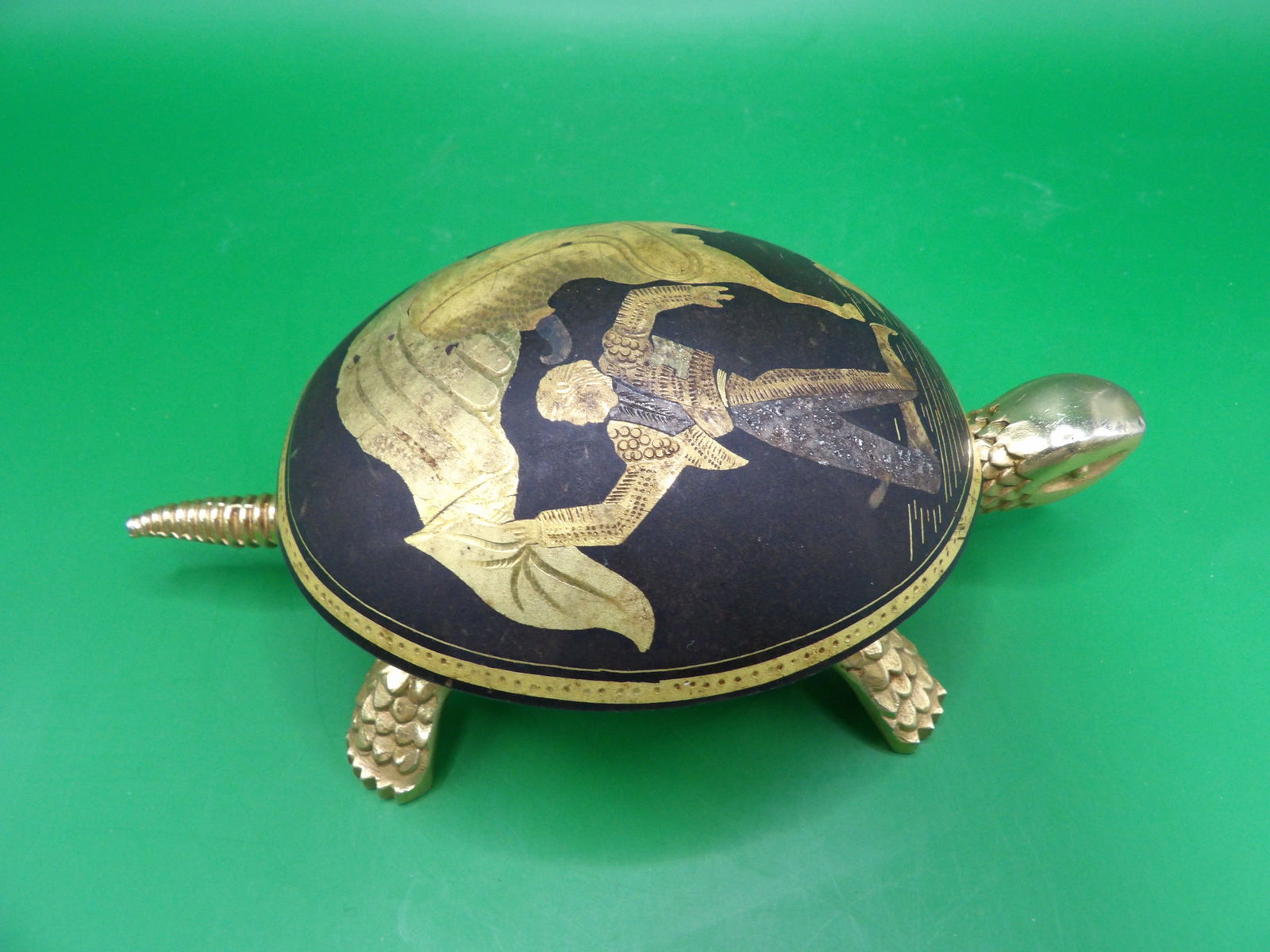 BOJ EIBAR ESPANA brass turtle bell (1 of 6)