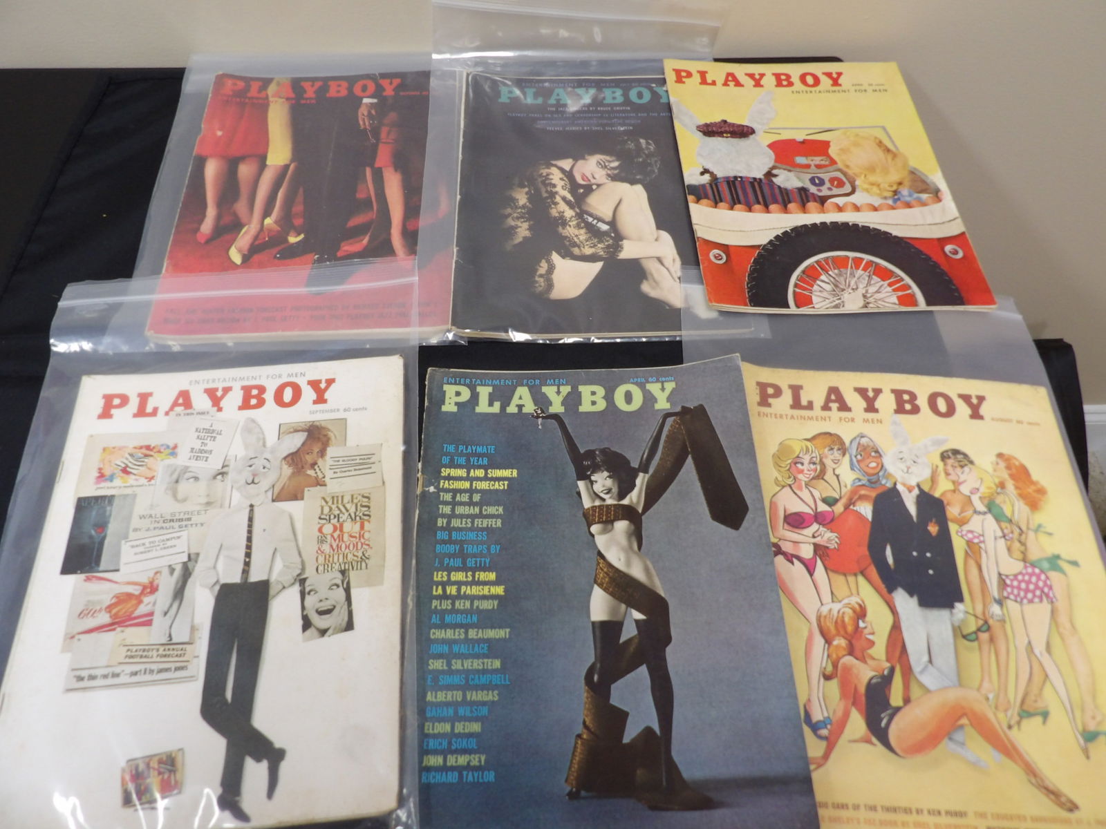 Lot of 6 vintage Playboy 1950s magazine lot (1 of 8)