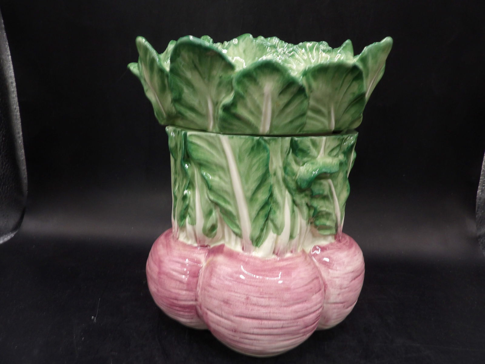 Fitz and Floyd MCM vegetable garden radish ceramic storage jar (1 of 8)