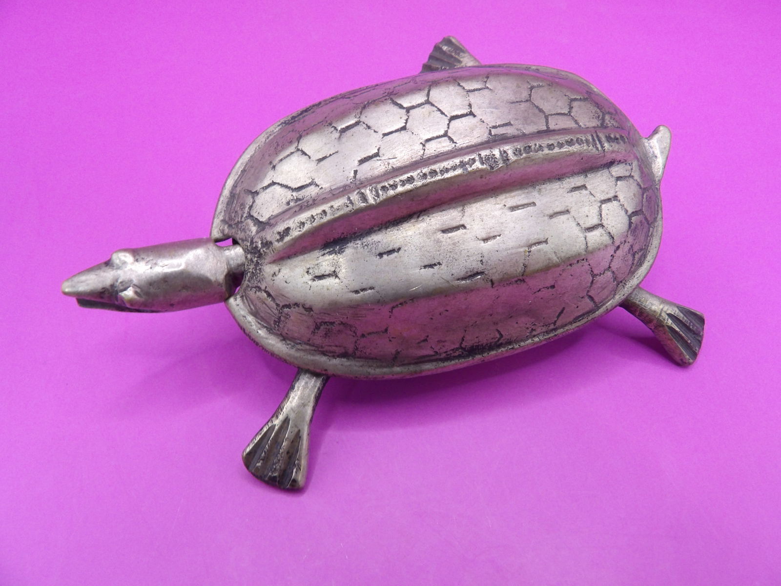 Old Chinese turtle shaped bronze lock (1 of 5)