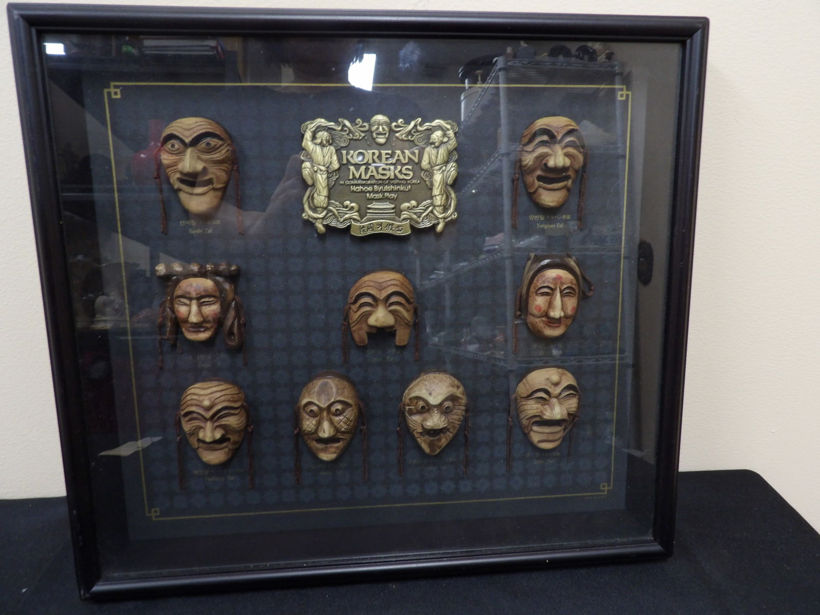 Framed Korean face mask shadow box (1 of 8)