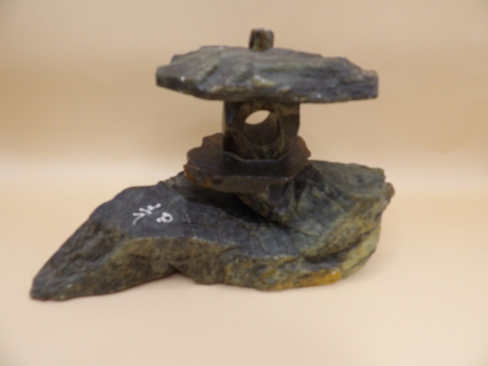 Asian stone carving signed probably Japanese (1 of 5)