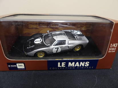 Le Mans collection 1:43 Ford MKII #7 Le Mans 1966 in original box: 3.7 inches length scale car in 6 inches length box.