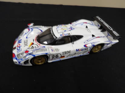 1:18 Maisto Porsche 911 GT1 1998: 10.4 inches length. Made in Thailand.