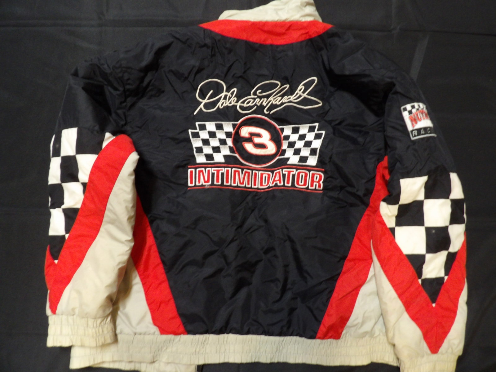 Nascar Dale Earnhardt #3 Intimidator Nurmec padded jacket: 30 inches long.