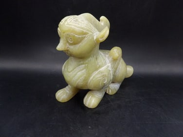 Chinese jade carving statue heavy