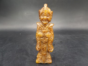 Chinese jade fine carved figurine