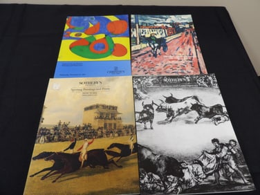Lot of 4 Christie's and Sotheby's paintings and prints books catalogs