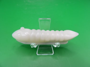 Chinese jade worm carving