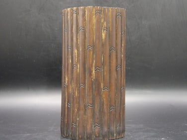 Old Bamboo Brush Holder