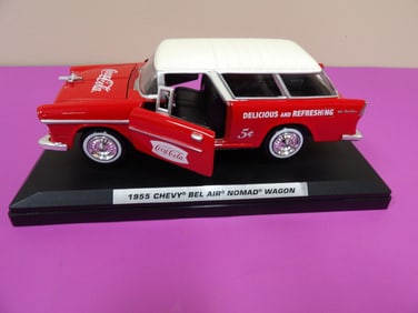 1:24 1955 Chevy Bel Air Nomad Wagon with Coca-Cola mark