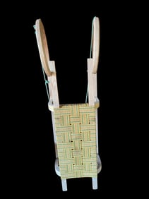 antique European style snow sled