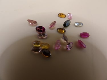 lot of 18 cut and polish tourmaline stones