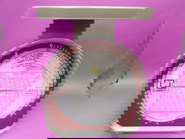 Pelouze Model Y-5 vintage 5 lb postal scale