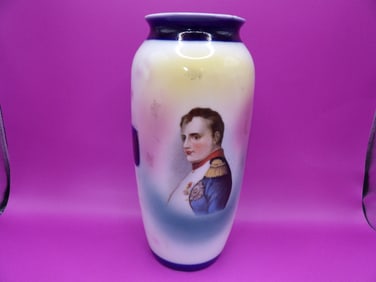 French Napoleon Bonaparte porcelain vase