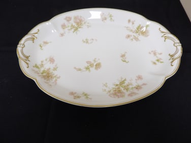 Limoges The Springtime large charger serving platter early 1900s