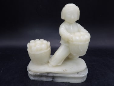 Chinese cultural revolution fine stone carving