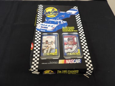 1991 complete 240 card collection featuring your favorite Nascar Stars